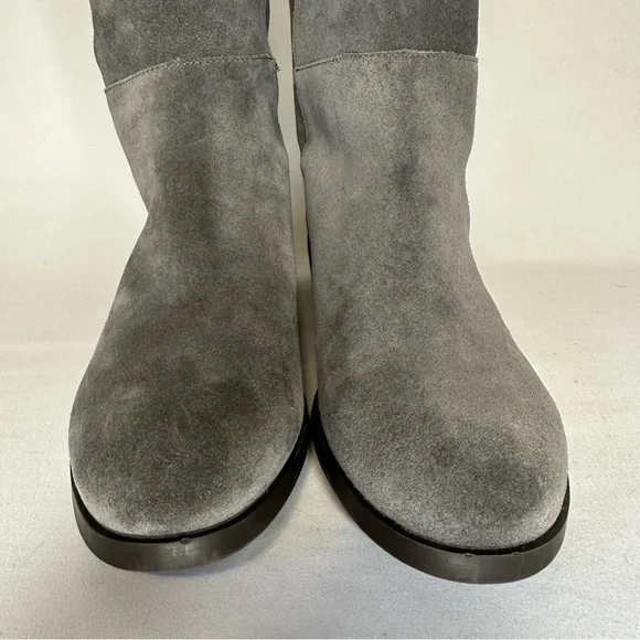 Sole Society Calypso Knee High Boots Suede Leather Gray Women’s Size 7 - Picture 3 of 10